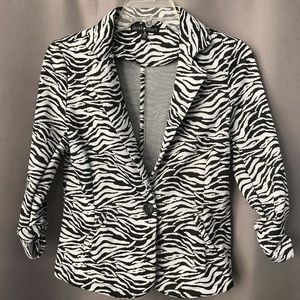 Derek Heart NWOT zebra stripe blazer Jacket